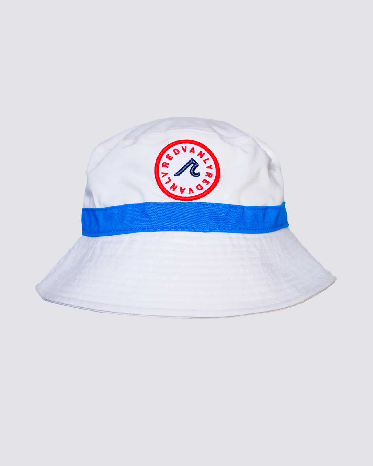 Patch Bucket Hat in White