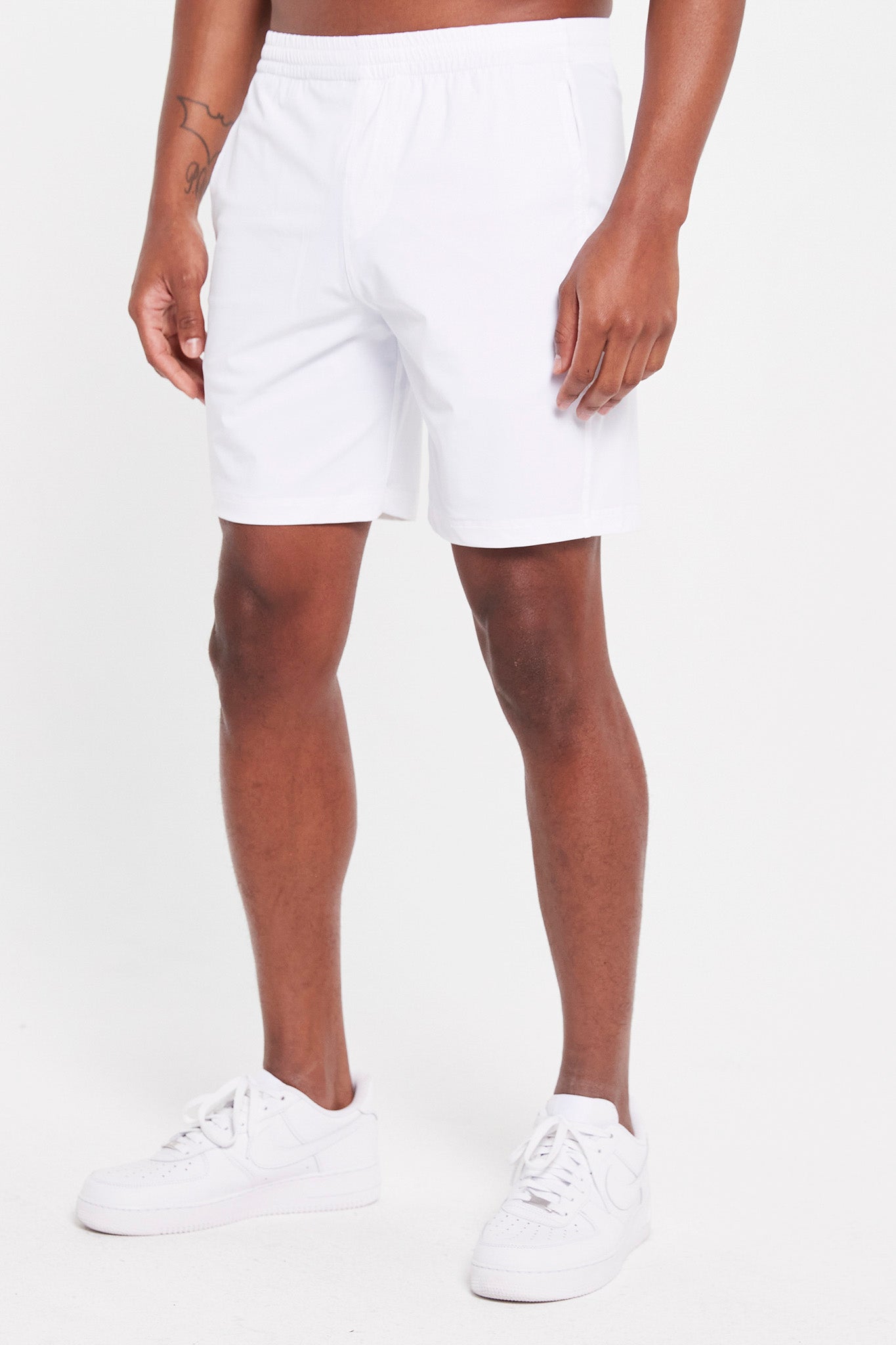 Image of the byron tennis short in bright white