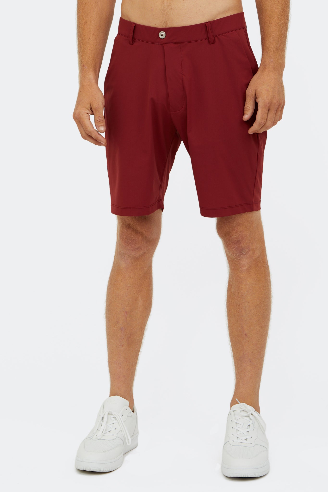 Image of the hanover pull-on short in maroon