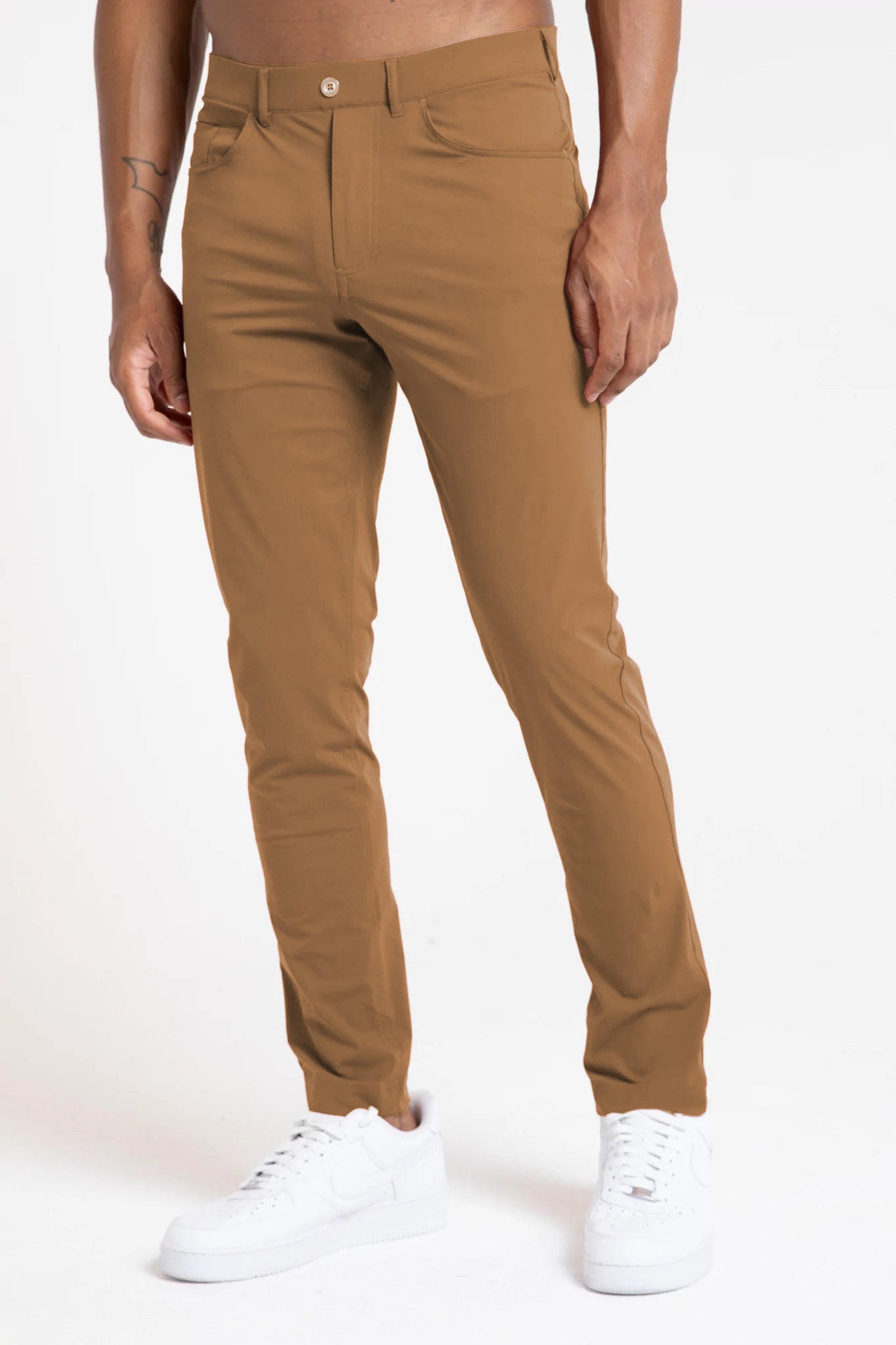 Image of the kent pull-on trouser in espresso