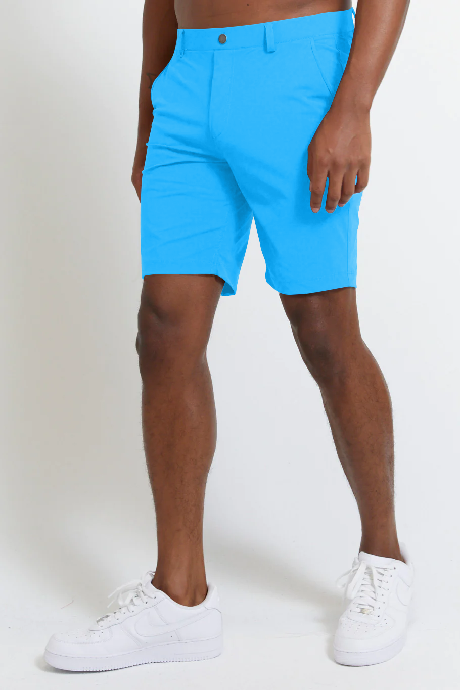 Image of the hanover pull-on short in ibiza blue