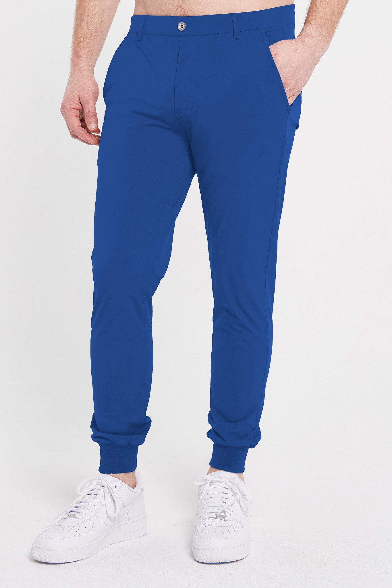 Image of the halliday pull-on jogger in classic blue