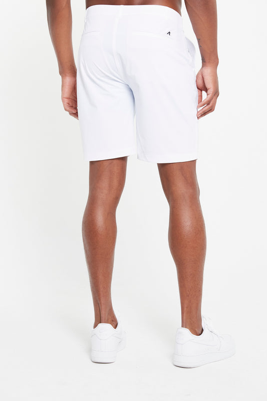 Image of the hanover pull-on short in bright white 1