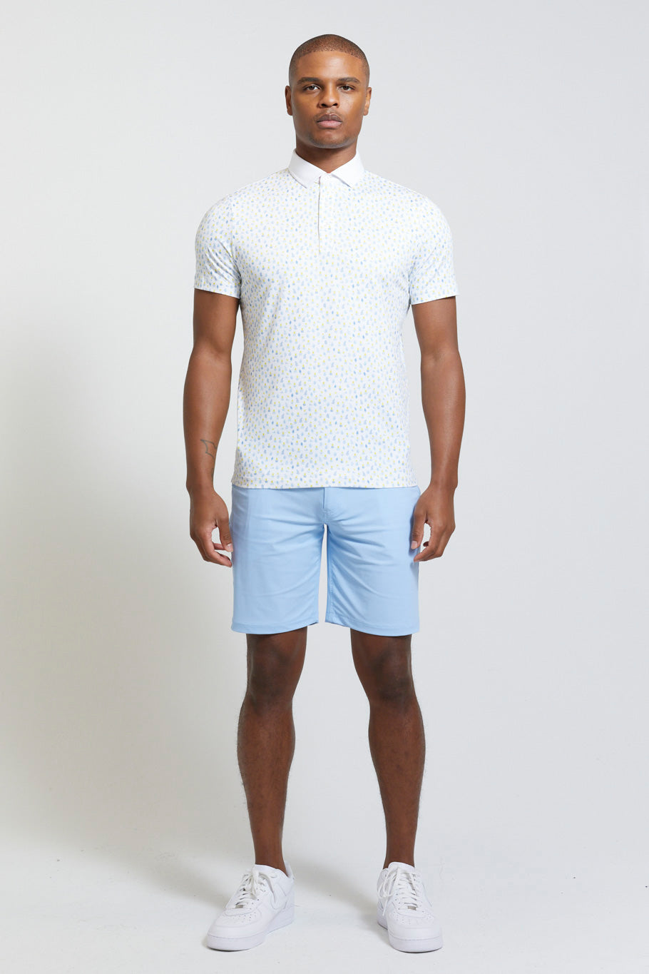 Image of the ashland polo in bright white ss23