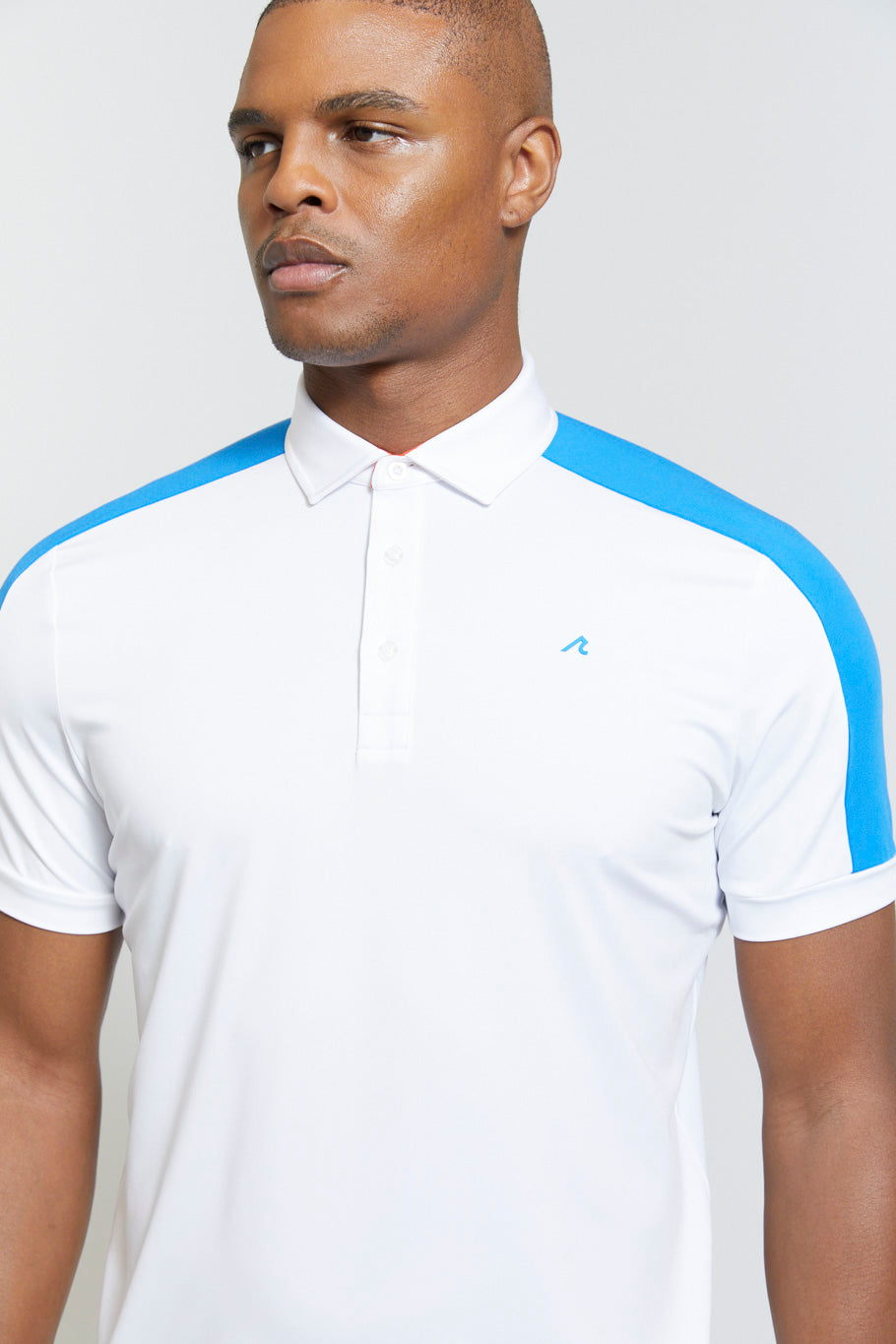Image of the evans polo in bright white