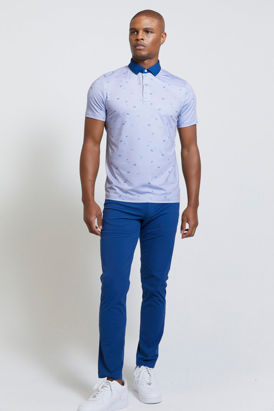 Image of the fullerton polo in cosmic sky ss23
