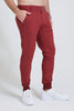 Image of the halliday pull-on jogger in maroon 1