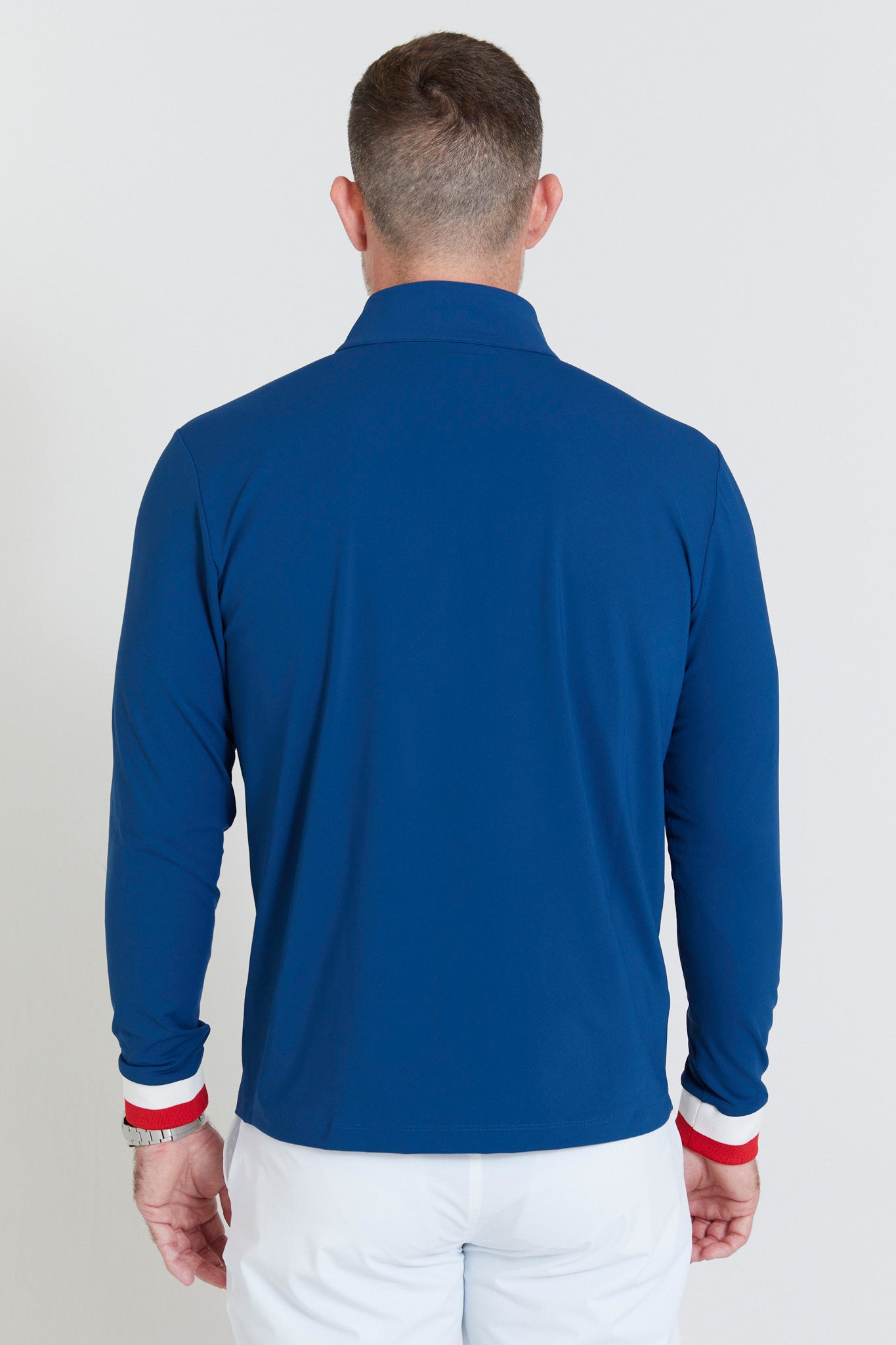 Image of the hubbard quarter zip in admiral ss23