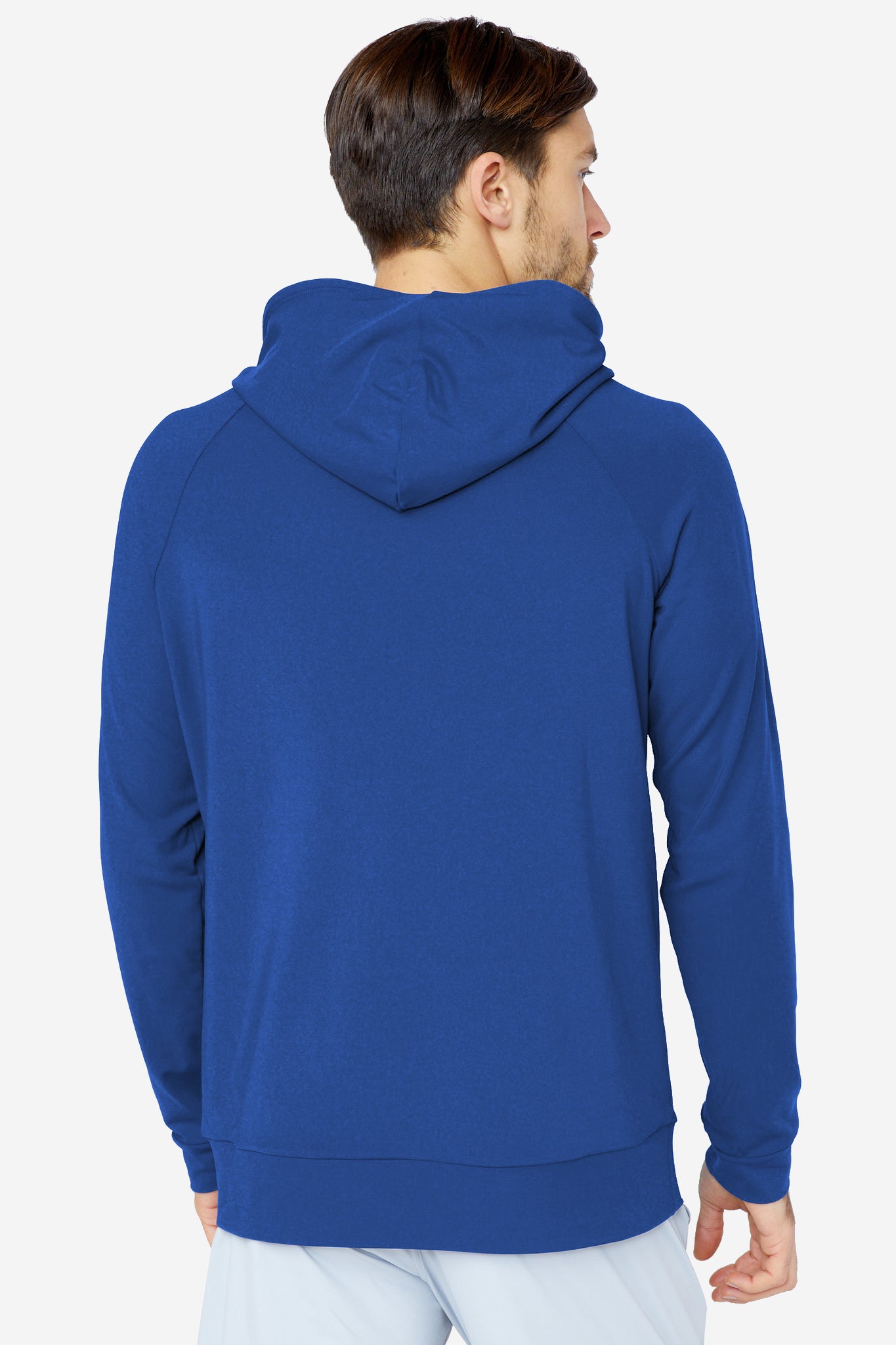 Image of the larkin hoodie in classic blue
