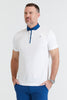 Image of the monroe polo in bright white ss23